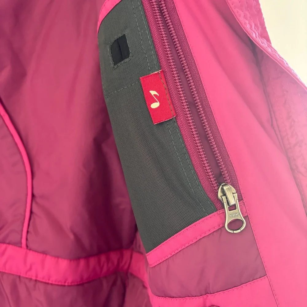 L.L.Bean Kids' Lrg 14-16 Two Tone Magenta Winter Coat Thick No Hood‎